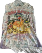 Furst of a Kind Tie-Dye Distressed Jimmy Buffett Parrot Men's Graphic T-Shirt M