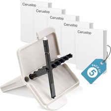 Original Cerustop Hearing Aid Filters Wax Guards 5-Pack, 40 Filters   Compat