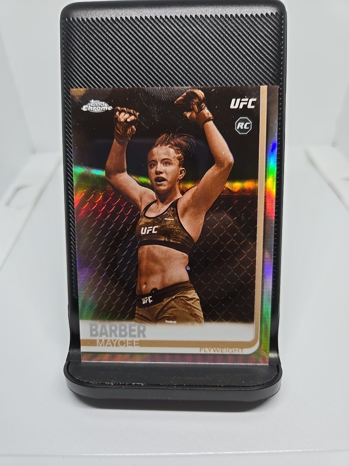2019 Topps Chrome UFC Maycee Barber Rookie #56 Sepia Refractor (RC)