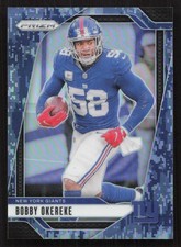 2024 Panini Prizm Bobby Okereke Navy Camo #25/25 #216 Card