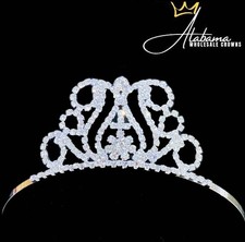 The Brooke Series Tiara-2" tall on band with combs