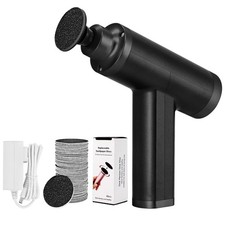 Electric Foot Callus Remover Adjustable Speed Pedicure File Black