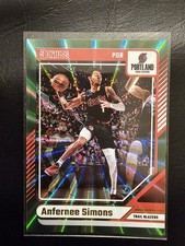 Anfernee Simons 2024-25 Donruss #127 Holo Green Laser Portland Trailblazers 