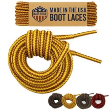 USA-Made Heavy Duty Boot Laces, Tough Shoelaces and Bootlaces for Work & Hiking