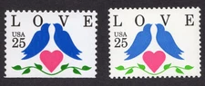 Scott #2440 2441 Love Birds Single Stamps - MNH #2