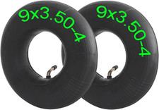 2-Pack 9X3.50-4 Inner Tube 9''X3-1/2'' 2.80-4 2.50-4 Tube Bent Valve Stem