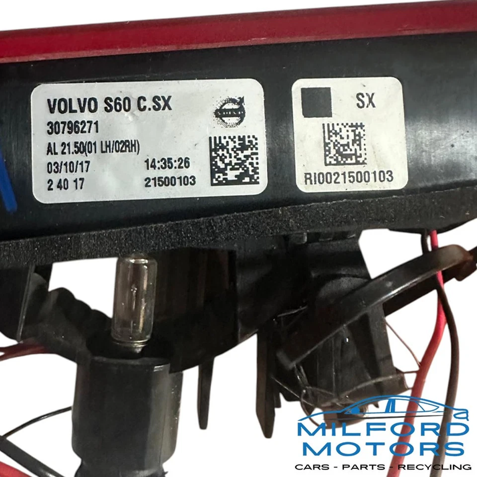 Luz trasera izquierda del lado del conductor tapa MTD para Volvo S60 2011-2018 Foto 2 de 3