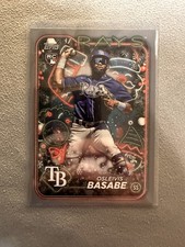 Osleivis Basabe 2024 Topps Holiday #H118 Tampa Bay Rays Silver Glitter Rookie