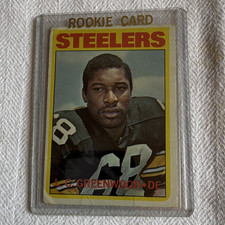 Topps 1972 L.C. Greenwood #101 Pittsburgh Steelers Rookie Football Card. rookie card picture