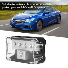 Car Audio Power Supply Distribution 1*0GA In 4*4GA Out Block Splitter SET