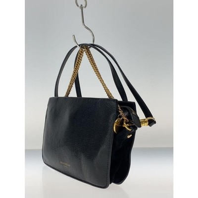 GIVENCHY Authentic Handbag Chain Shoulder Bag Black Leather Women's Accessory