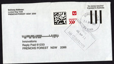 BORDERTOWN, South Australia 5268 postmarked cover dated 24 APR 2017 + priority