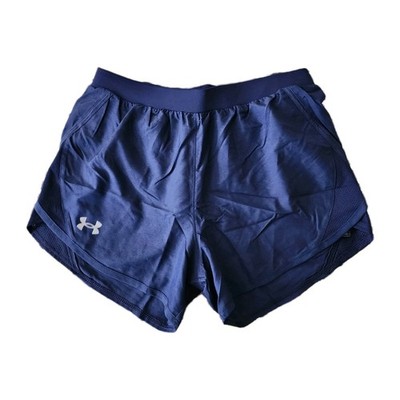 NWT Under Armour UA Fly By HeatGear Running Shorts Blue XS Drawstring Pockets