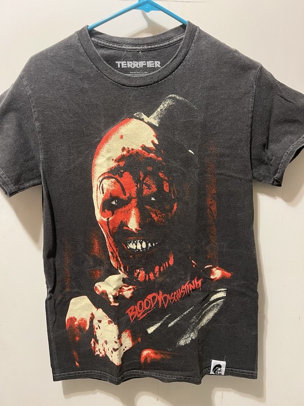 Bloody Disgusting x Terrifier Art the Clown Horror Tee  Small Halloween scary