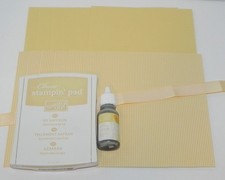 SO SAFFRON FELT INK PAD REFILL 6X6 DESIGNER PAPER A2 CARDSTOCK STAMPIN UP