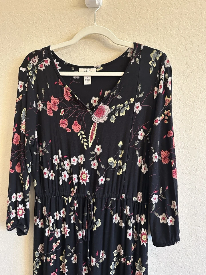 Vestido maxi feminino Style & Co floral cottagecore boho pradaria médio - Imagem 4 de 4