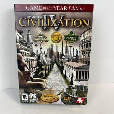 Sid Meier's 4 Civilization Game of the Year Edition PC Complete w/ Dust Jacket