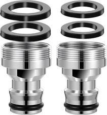 2 Pack Dishwasher Faucet Adapter Snap Connector for Portable Washer