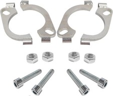 2 Packs 2.25 Inch Split Flange Repair Kit 2 Bolt 2.2557mm Exhaust Flange