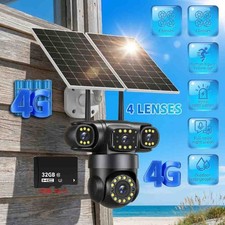 16MP 4G SIM Solar Security IP Camera Outdoor ...