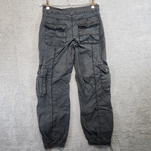 GARAGE Straight Leg Cargo Pants Women 5 (Fits 30x31) Gray Streetwear Casual - Picture 6 of 10