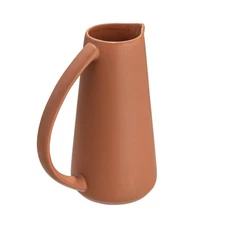 Modern Stoneware Pitcher for Serving Water Juice Iced Tea Matte Terracotta