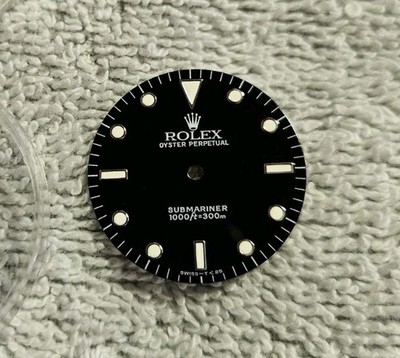 Rolex Submariner No Date Dial Zifferblatt Black Tritium 1000 300m