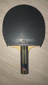 LKT Toxic 3 with Friendship RITC 729 Dr. Evil Rubber Table Tennis Paddle