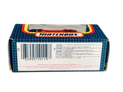 MB11 Matchbox Red Lamborghini Countach -Sealed 1990 Blue Window Box Die Cast - Picture 5 of 5