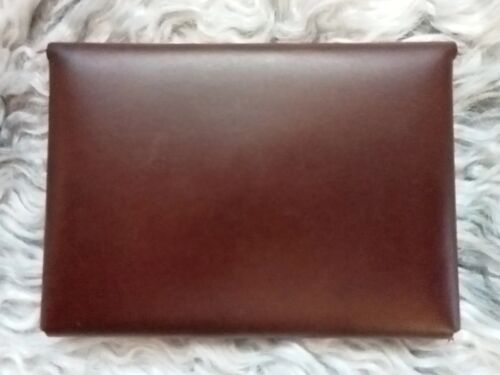 LOUIS QUATORZE Envelope Style COIN PURSE Wallet LEATHER Designer UNISEX - Picture 2 of 8