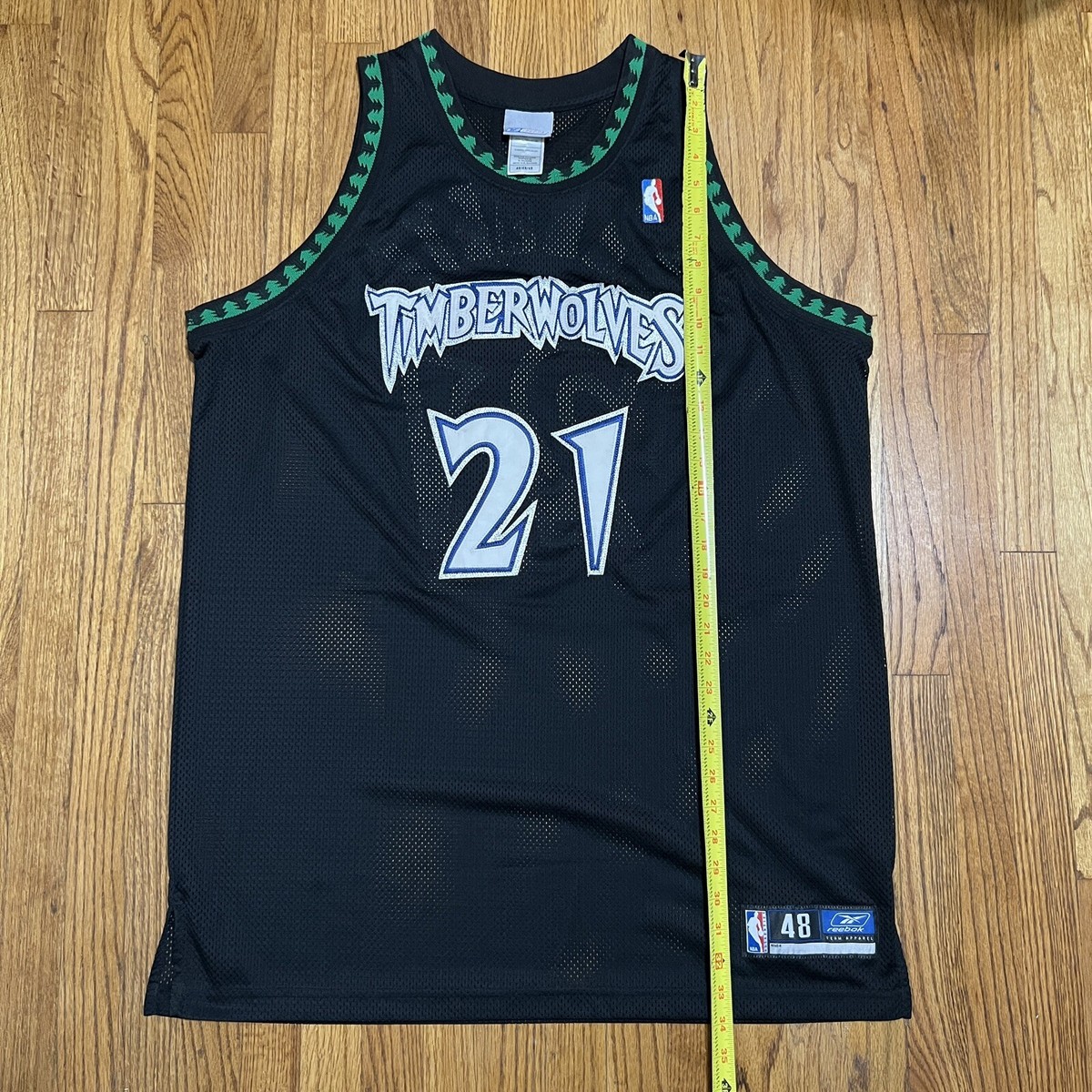 Kevin Garnett MINNESOTA TIMBERWOLVES Reebok Authentic Jersey Black