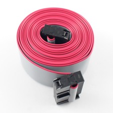 2.54mm Pitch IDC 20 Pin Wire F/F Connector Data Flat Ribbon Cable Length 200CM