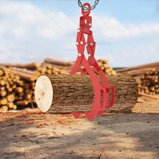 4 Claw Timber Claw Hook 28 inch Log Lifting Tongs Grapple for Logging Tongs