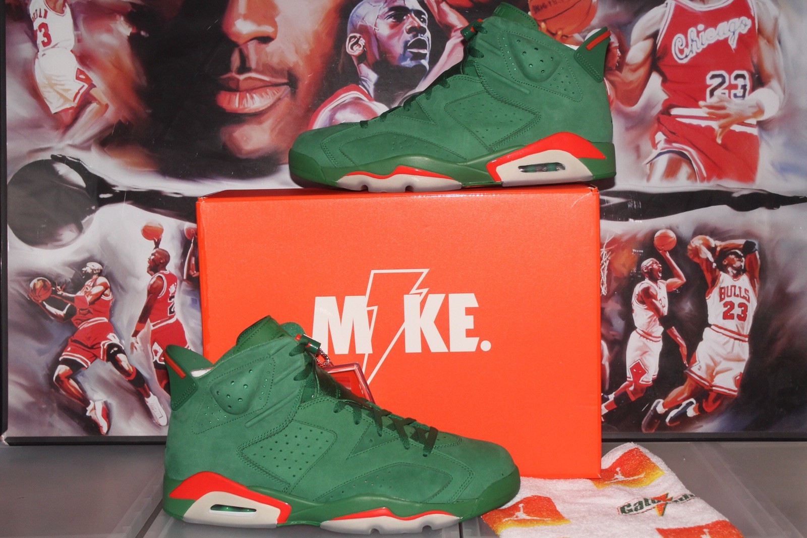 Nike Air Jordan 6 Retro NRG G8RD Pine Green GATORADE AJ5986-335 Authentic Nike Air Jordan 6 Retro NRG G8RD Pine Green GATORADE AJ5986-335 Authentic
