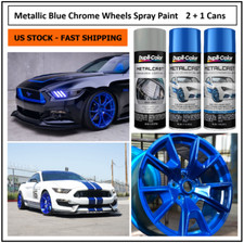 Metallic Blue Chrome Rims Wheels Spray Paint Primer Coating -free Import Fees