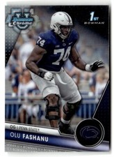 2023 Bowman University Chrome #122 Olu Fashanu Penn State