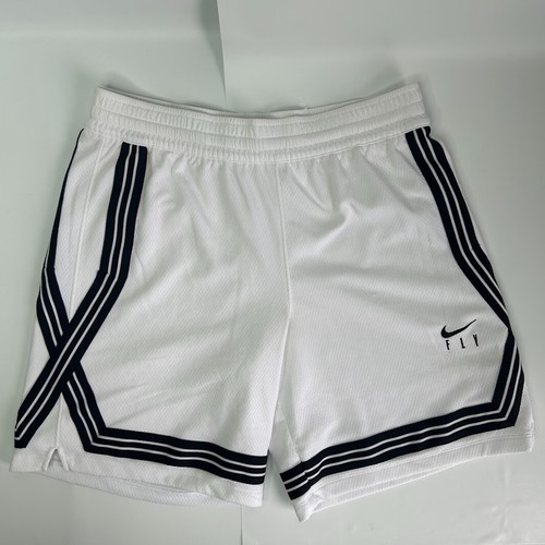 Nike Fly Shorts Youth Boys XL White Black Dri Fit Activewear Running Gym Outdoor