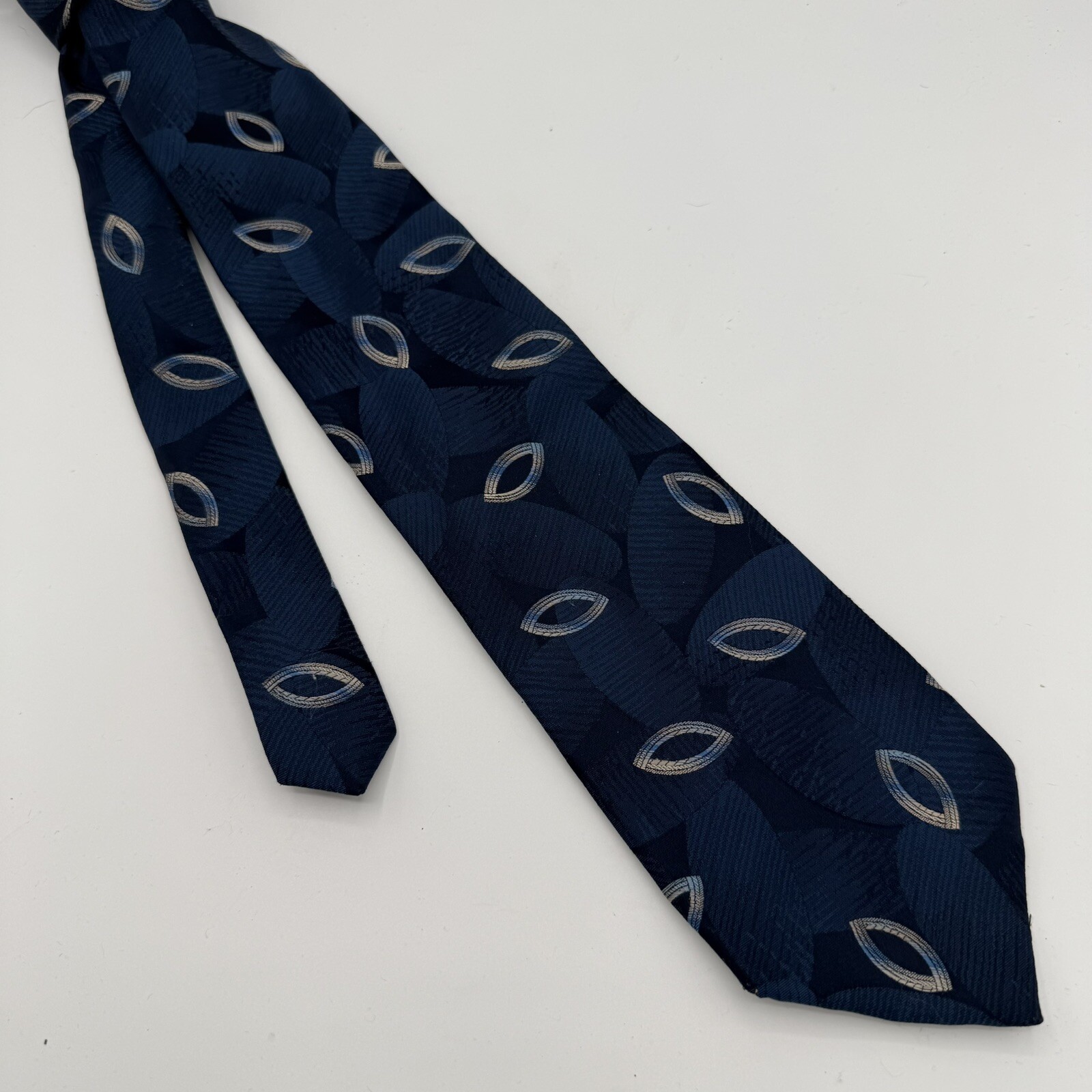 Stringbeans Blue Geometric Pattern Tie 100% Polye… - image 3