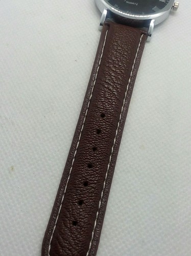 Malloom Watch Men's Male Boys Brown Color Strap - Picture 6 of 8