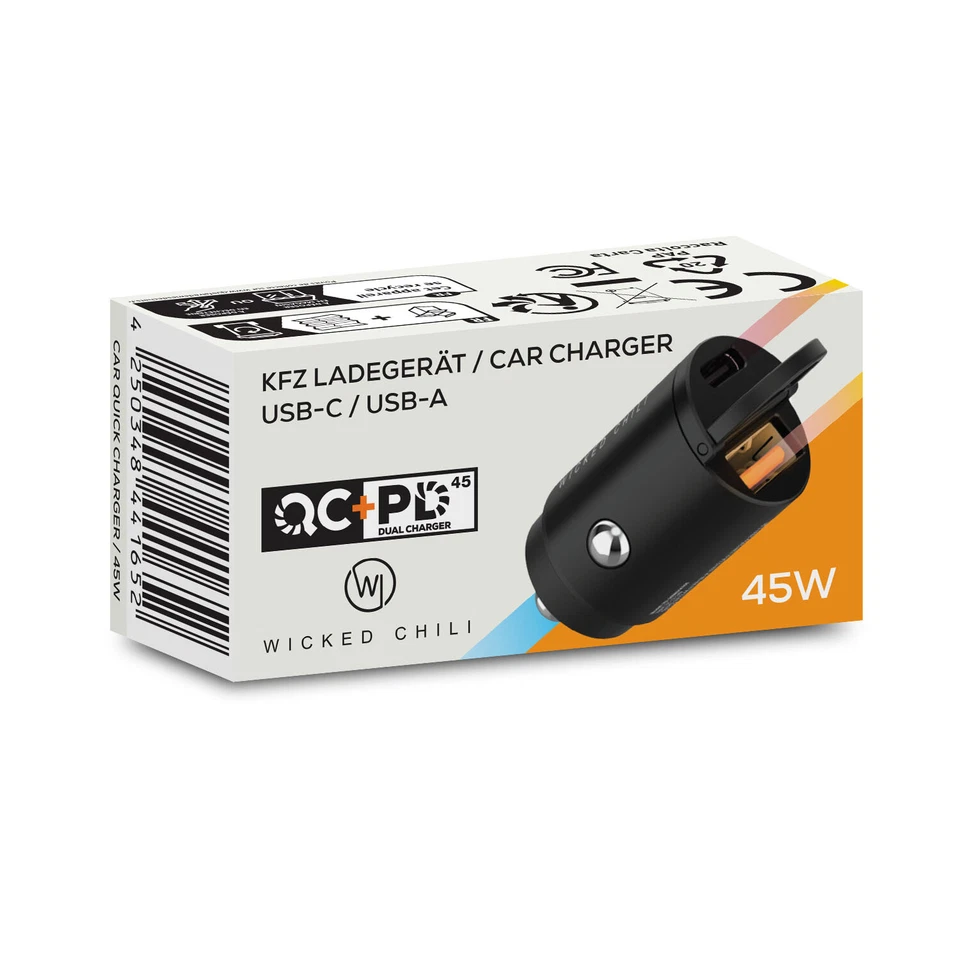 45W Dual Doppel Auto Schnellladegerät für iPhone Samsung Schnellader Fast Charge - Bild 3 von 4