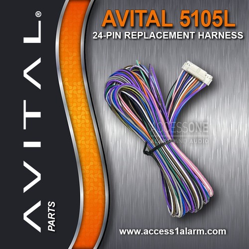 Avital 24-Pin Auxiliary, Shutdown And Trigger Harness For The Avital 5105L - Picture 2 of 3