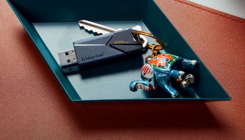 Kingston DataTraveler Exodia Onyx 64GB 128GB 26GB Flash Drive Chiavette USB IT - Afbeelding 3 van 9