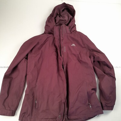 TRESPASS Jacket XL Red Womens Hooded Coat TP50 Waterproof