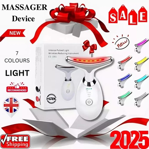 7 in 1 Red Light Therapy Anti Aging Face Neck Massager Electric Face Lift Device - Picture 13 of 13