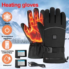 Winter Electric  Gloves Rechargeable Battery Hand Warm Windproof Thermal