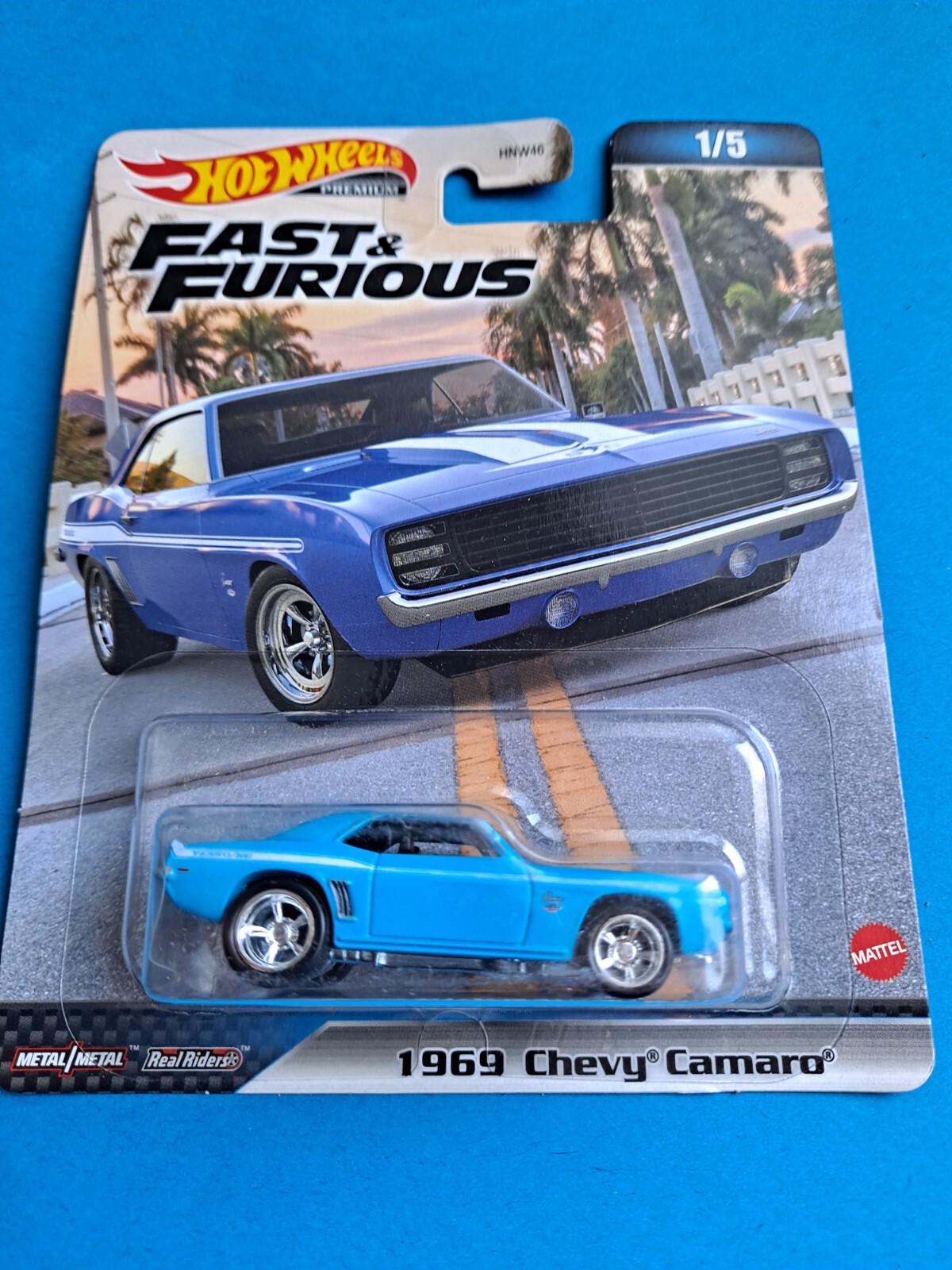 1969 Chevy Camaro Hot Wheels Fast and Furious miniature 1:64 voiture métal premium