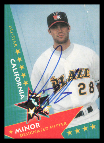 1997 Bakersfield Blaze DAMON MINOR Signed Card autograph auto GIANTS SOONERS - 第 1/1 張圖片