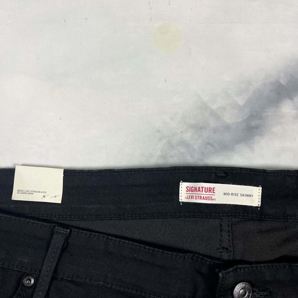 Signature by Levi Strauss Mid Rise Skinny Jeans Plus Size 26 R