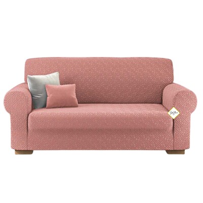 Copridivano Impermeabile 4 Posti Poligino - Morbido, Elastico, Anti-Macchia, Lilla - Foto 14