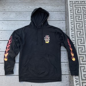 anti social social club butterfly moletom com capuz